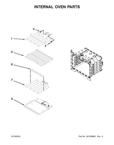 Internal oven parts