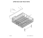 Amana ADB1700ADW3 upper rack and track parts diagram