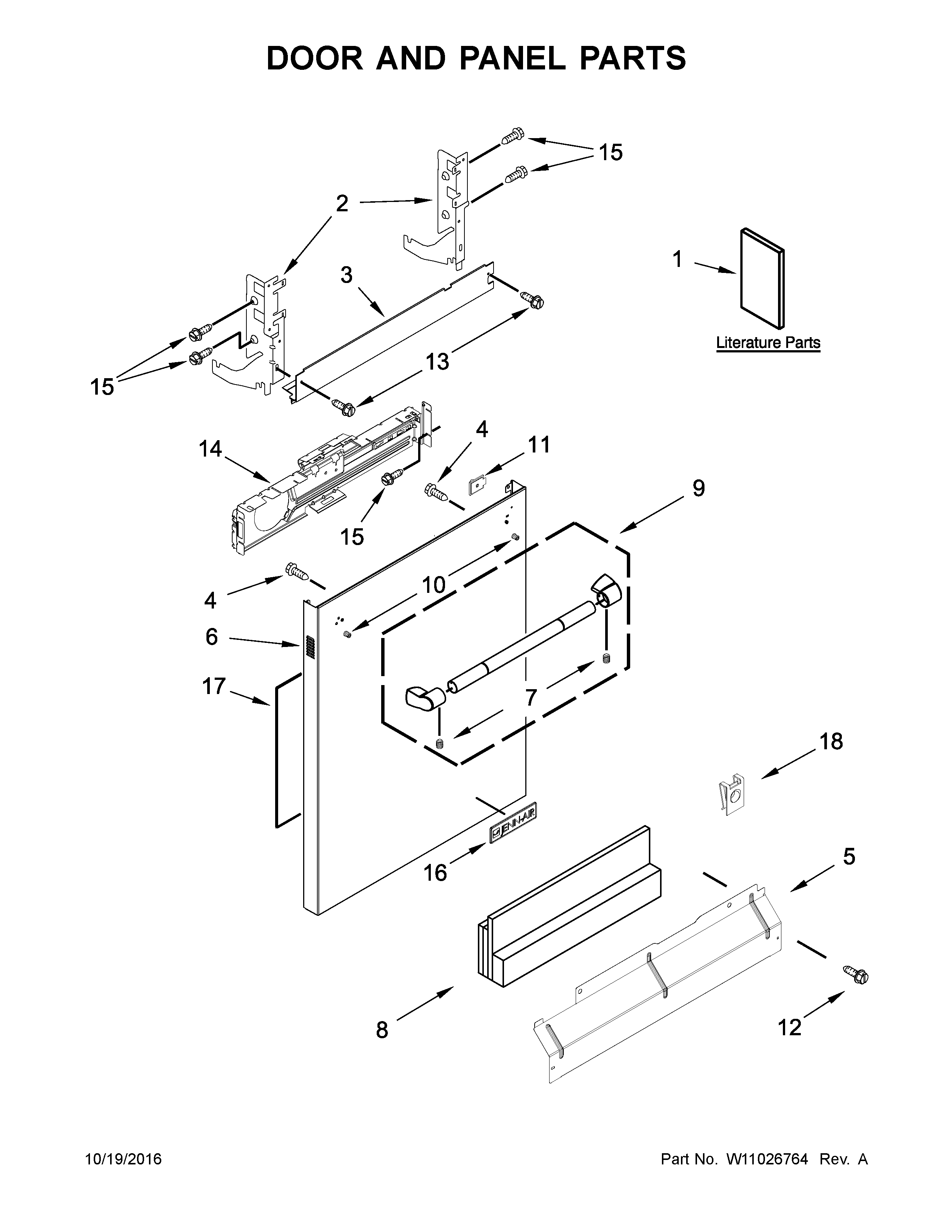 Door and panel parts