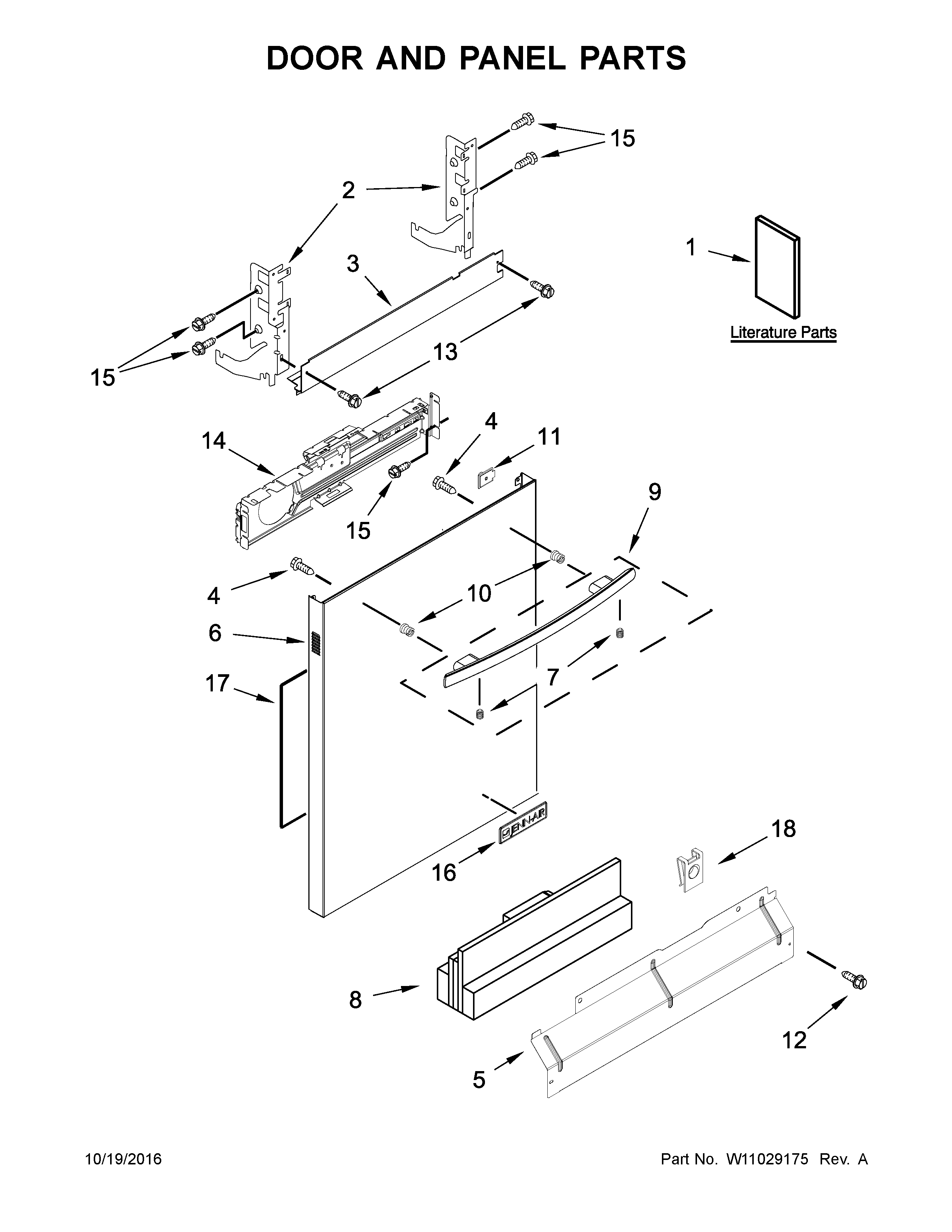 Door and panel parts
