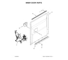 Jenn-Air JDB9000CWS3 inner door parts diagram