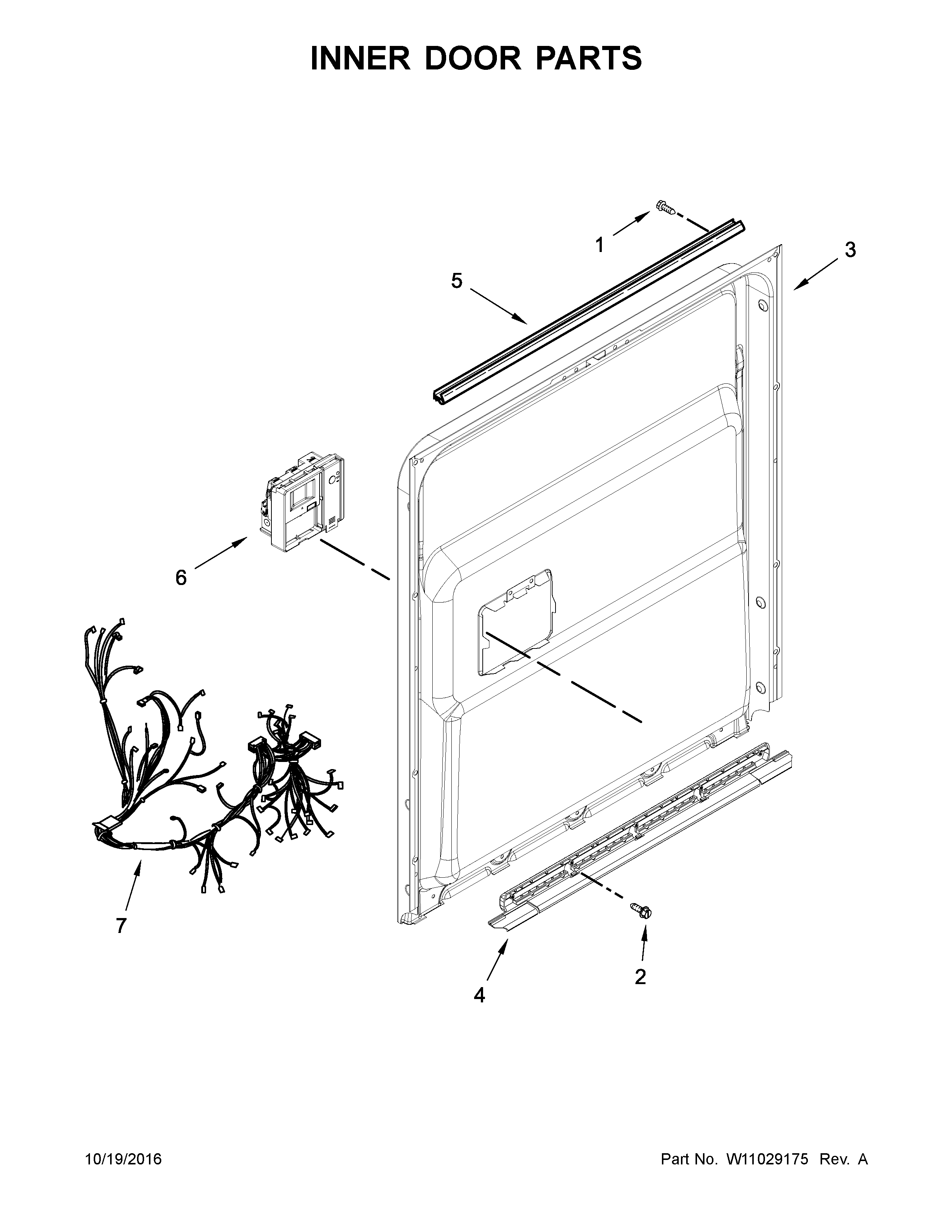Inner door parts