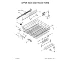 Jenn-Air JDB9000CWB3 upper rack and track parts diagram