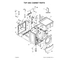 Maytag MHN33PRCWW1 top and cabinet parts diagram