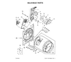 Maytag 4KMEDC415FW0 bulkhead parts diagram