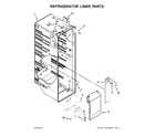 KitchenAid KSF26C7XYY00 refrigerator liner parts diagram