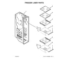 KitchenAid KSF26C7XYY00 freezer liner parts diagram