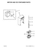 Motor and ice container parts