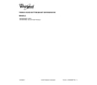 Whirlpool WRX988SIBM01 cover sheet diagram