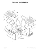 Freezer door parts