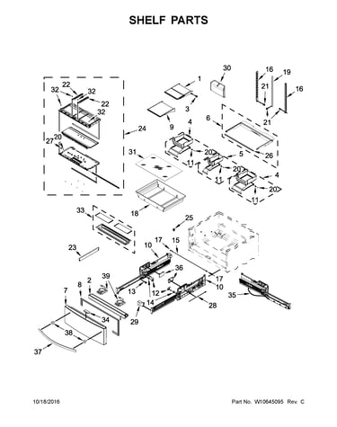 Shelf parts