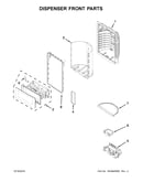 Dispenser front parts