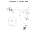 Whirlpool WRX988SIBM01 icemaker and ice container parts diagram