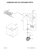 Icemaker and ice container parts
