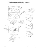 Refrigerator shelf parts