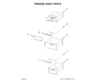 Whirlpool URB551WNEM0 freezer shelf parts diagram