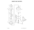 Inglis ITW4871FW1 basket and tub parts diagram
