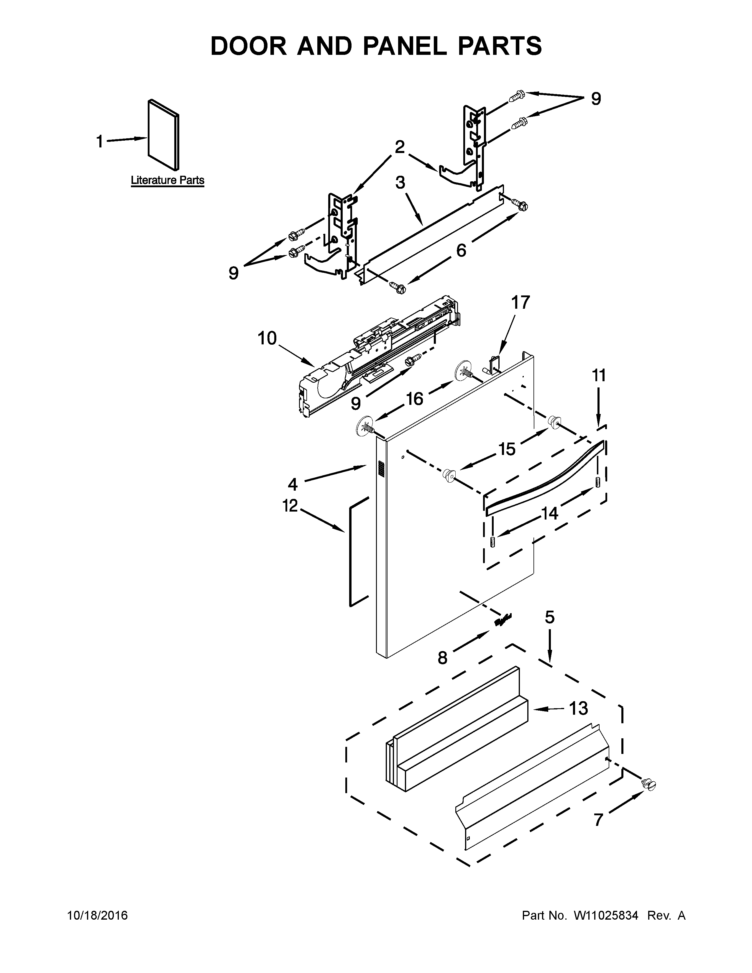Door and panel parts