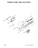 Control panel and latch parts