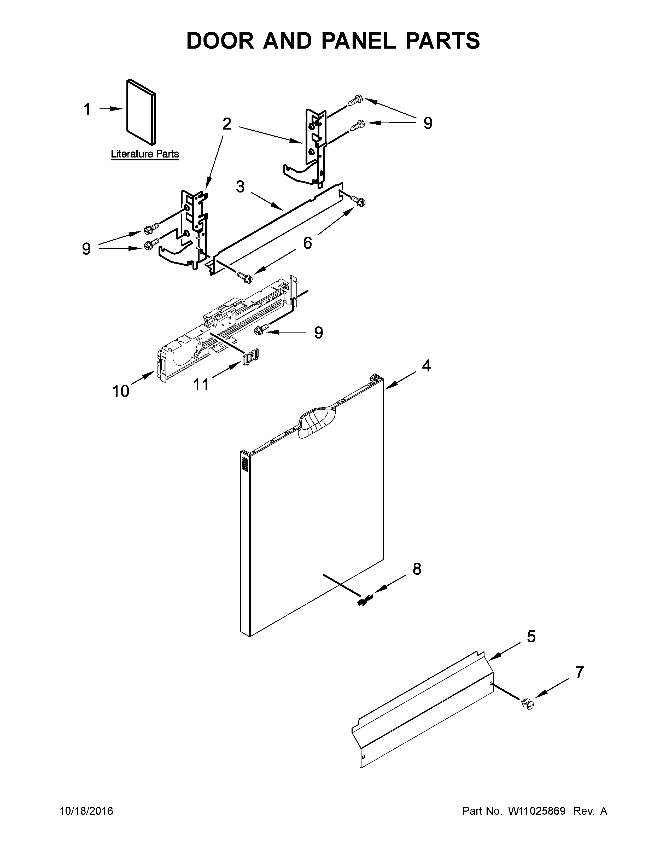 Door and panel parts
