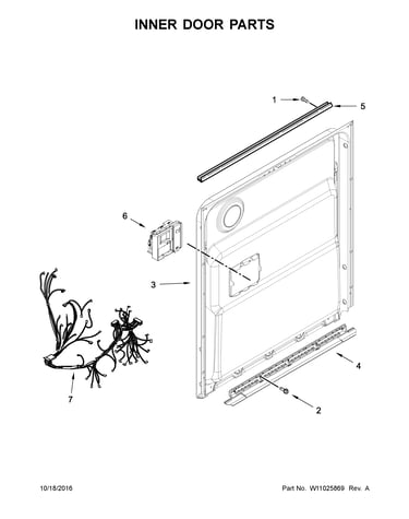 Inner door parts