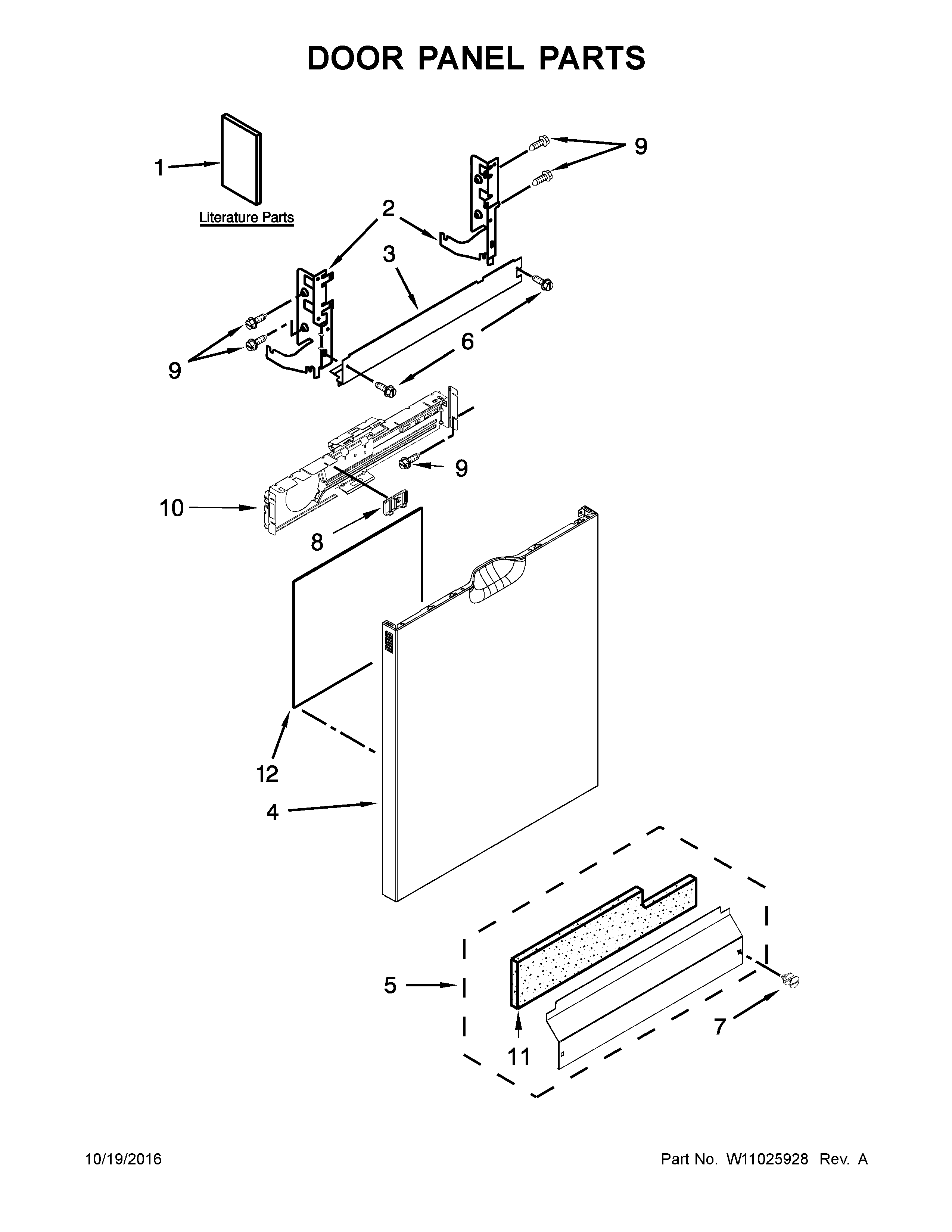 Door panel parts