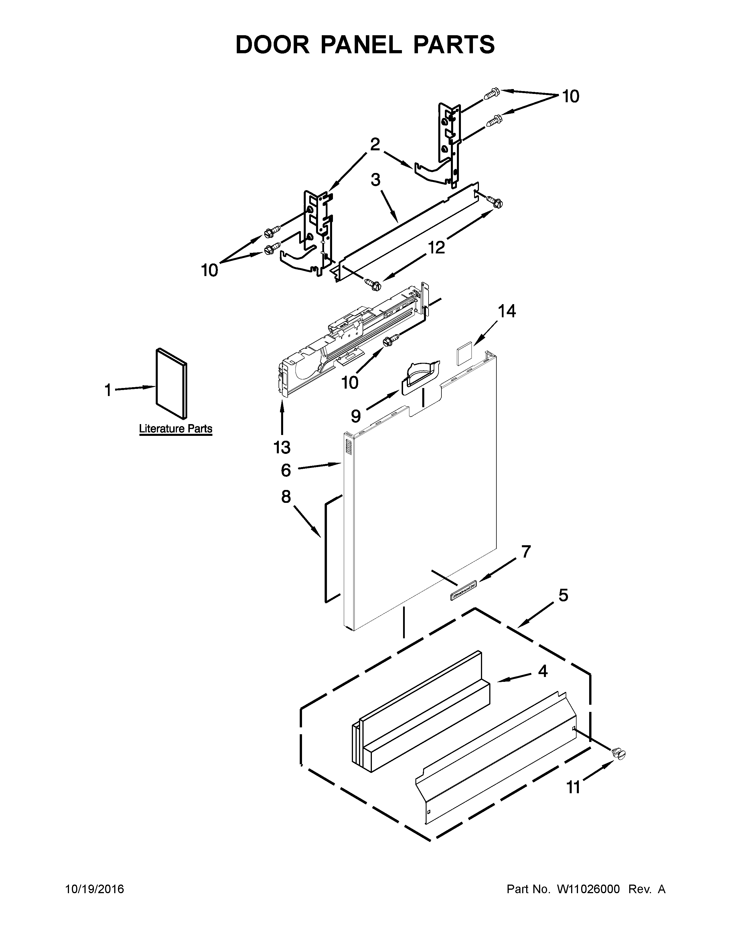 Door panel parts