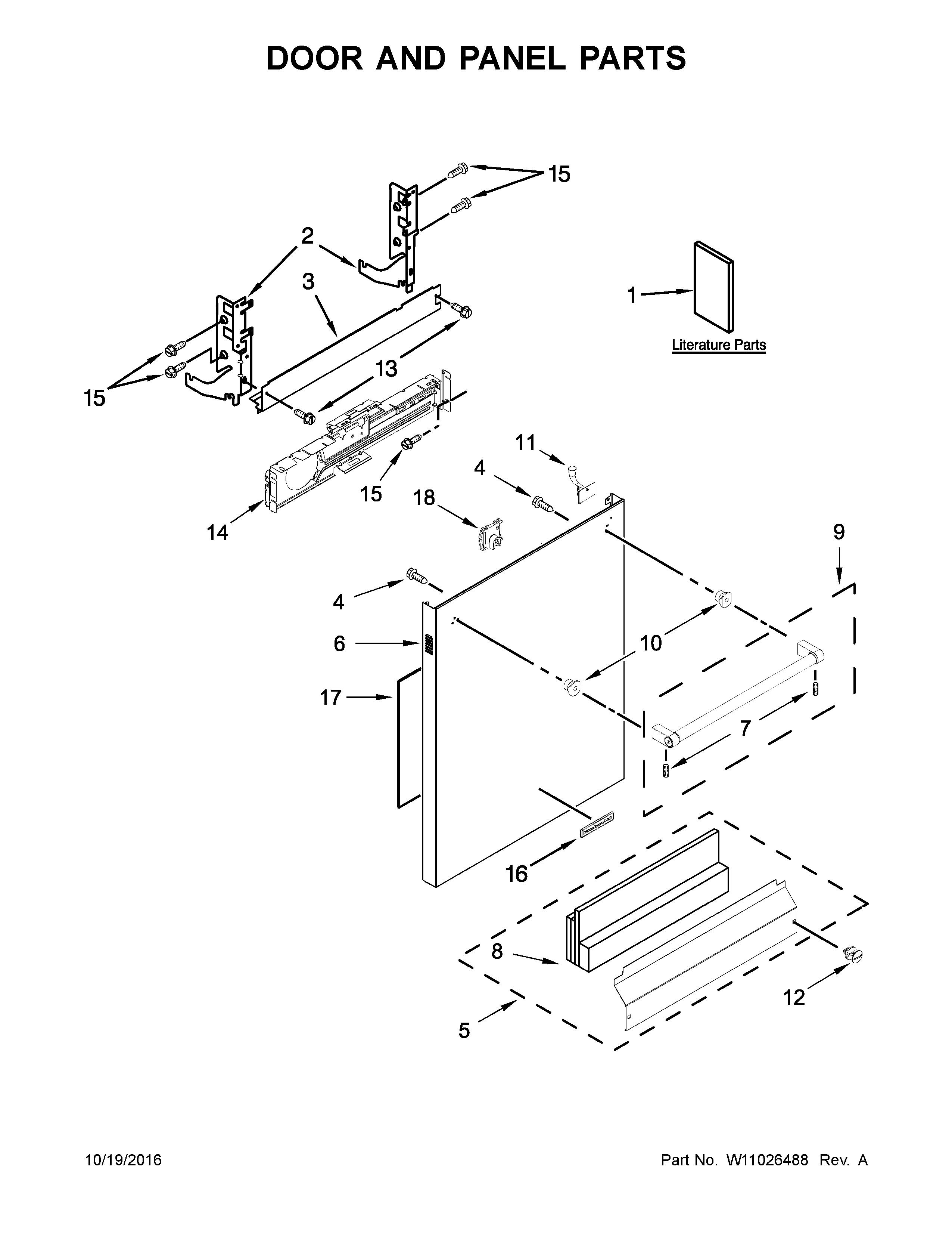 Door and panel parts