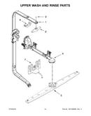 Upper wash and rinse parts