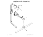 KitchenAid KDTE104ESS3 upper wash and rinse parts diagram