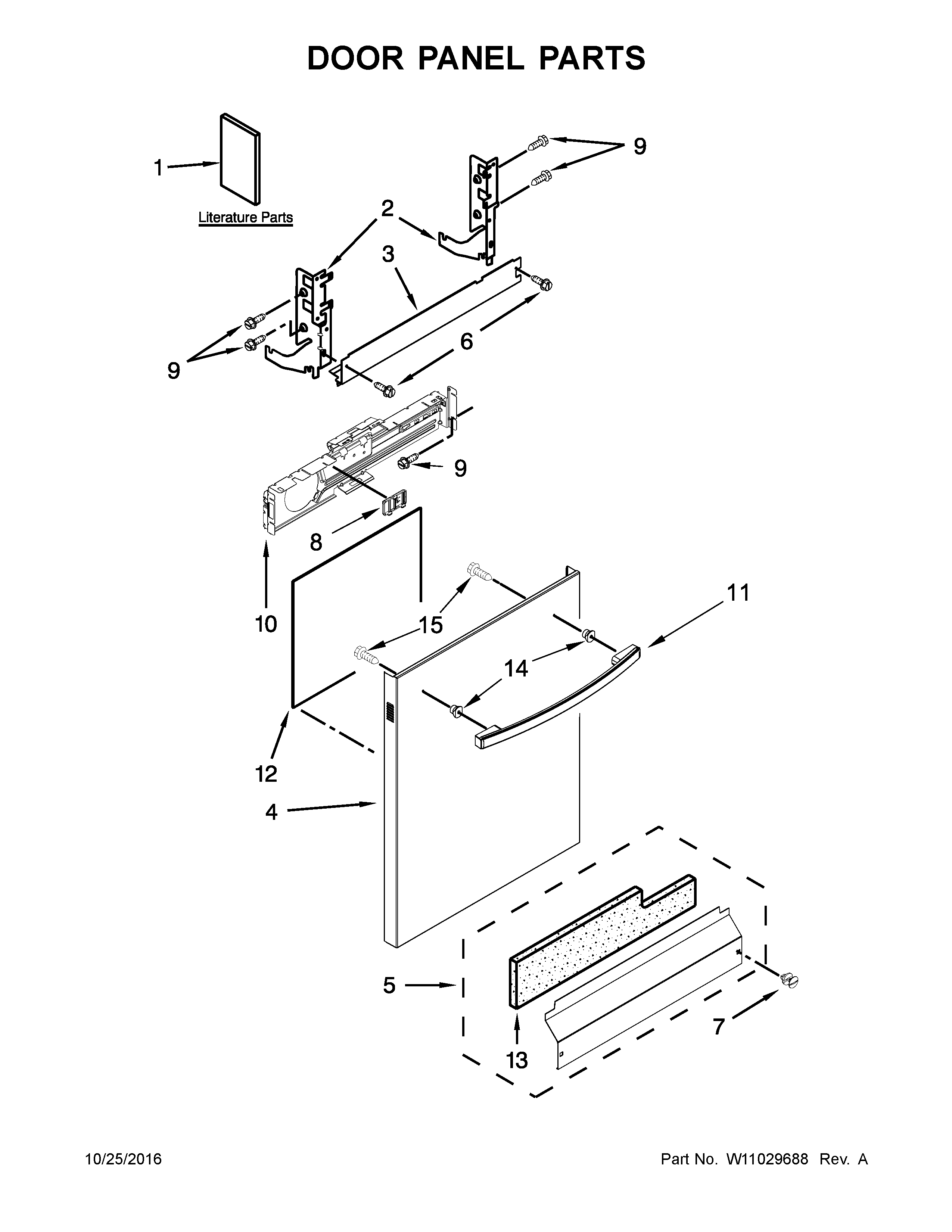 Door panel parts