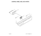 Ikea IUD8010DS3 control panel and latch parts diagram
