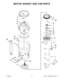 Motor, basket and tub parts
