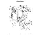 Amana YNED4755EW1 cabinet parts diagram