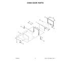 Maytag MEW9530FW01 oven door parts diagram