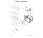 Maytag MEW9530FB01 internal oven parts diagram