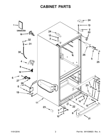 Cabinet parts