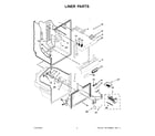 Maytag MFF2055FRW00 liner parts diagram