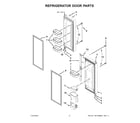 Maytag MFF2055FRW00 refrigerator door parts diagram