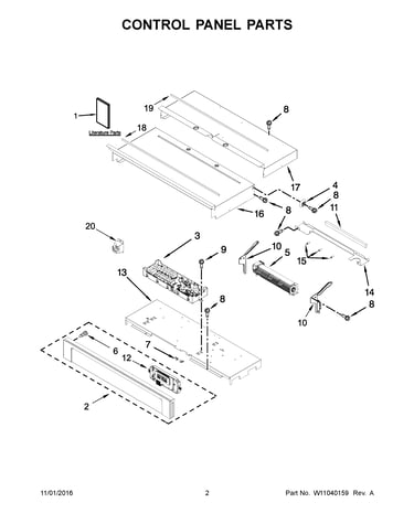 Control panel parts