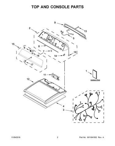 Top and console parts