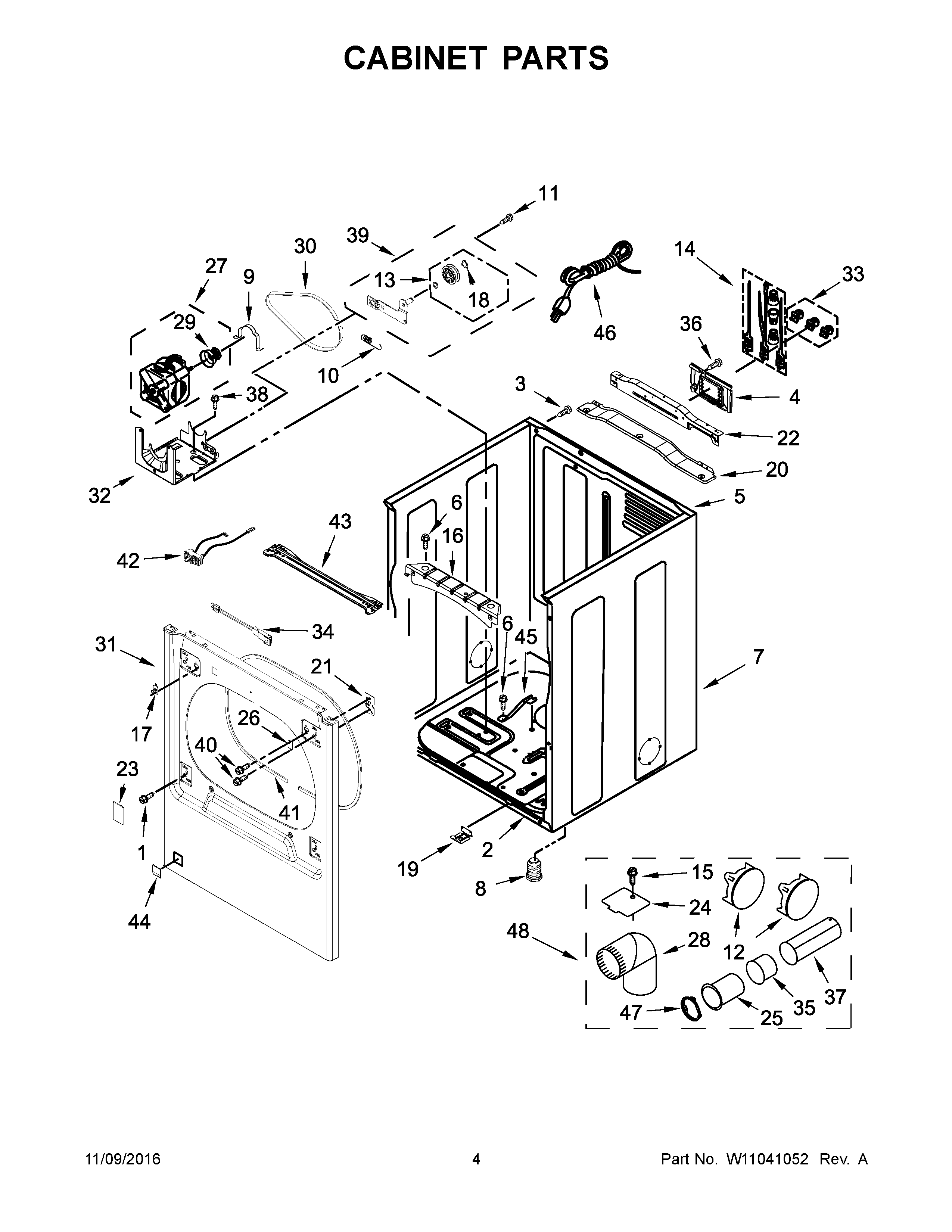 Cabinet parts