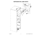 Whirlpool WRB551WNBS00 refrigerator liner parts diagram