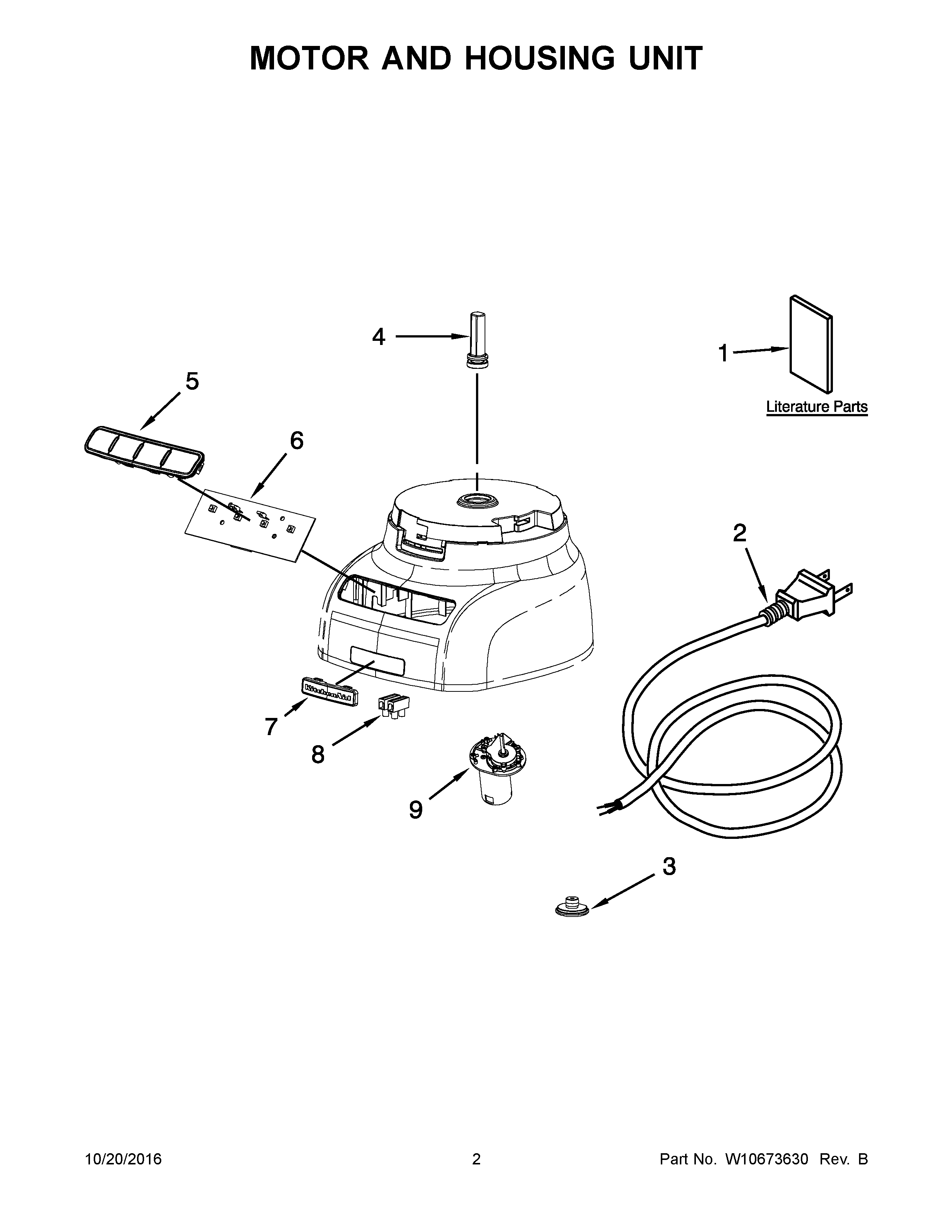 MOTOR AND HOUSING UNIT
