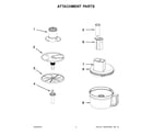 KitchenAid KFP0722ER0 attachment parts diagram