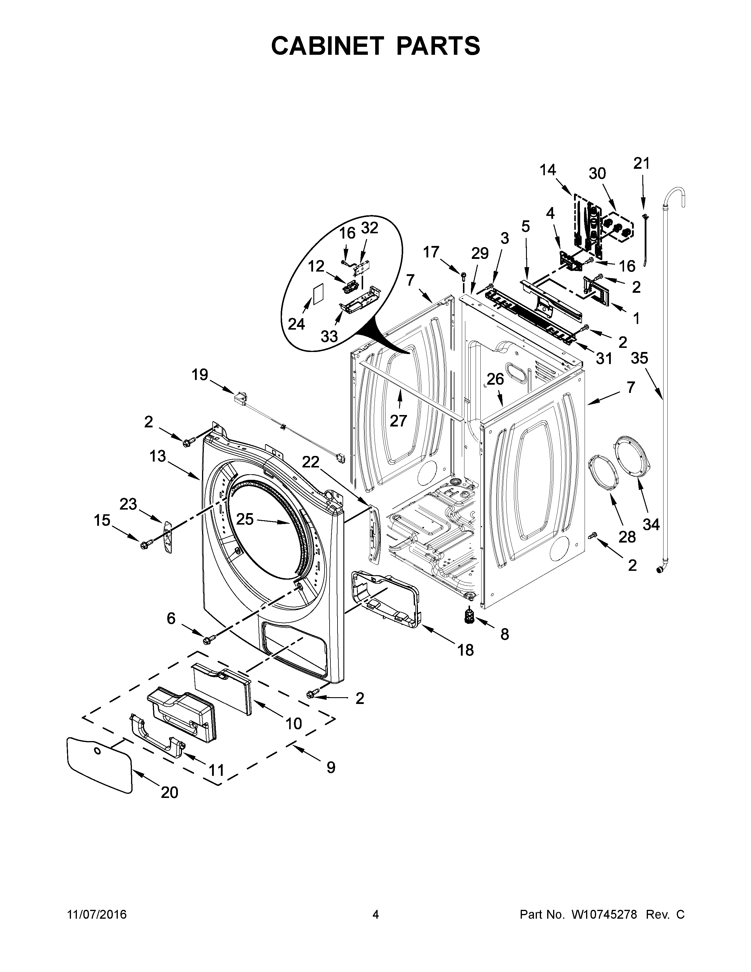 CABINET PARTS