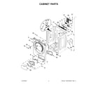 Whirlpool WED99HEDC0 cabinet parts diagram