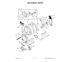 Whirlpool WED99HEDC0 bulkhead parts diagram