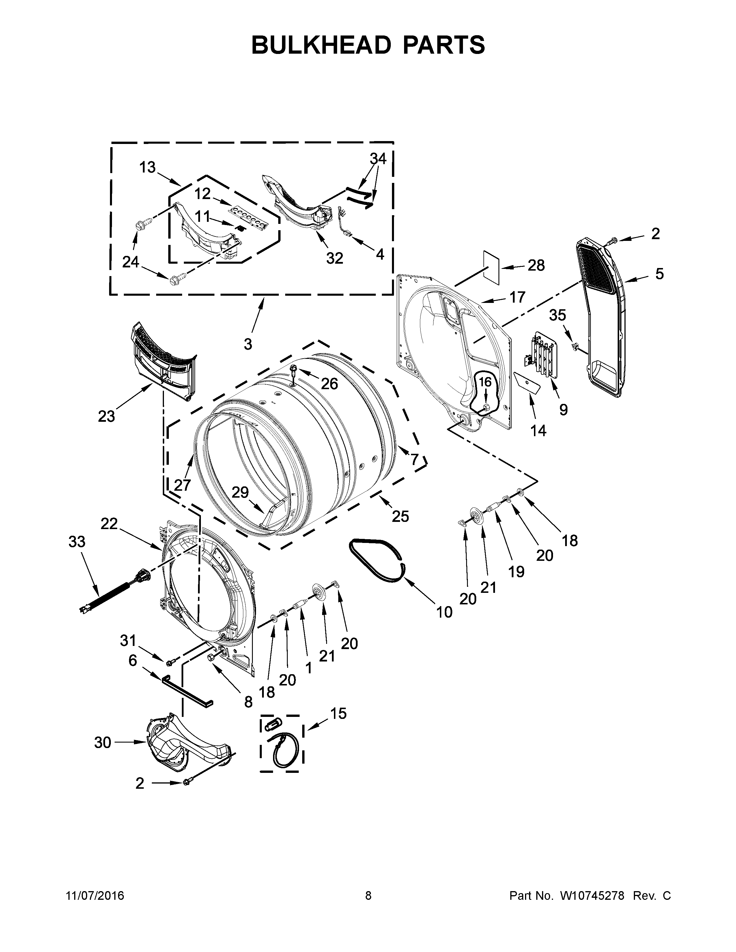 Bulkhead parts