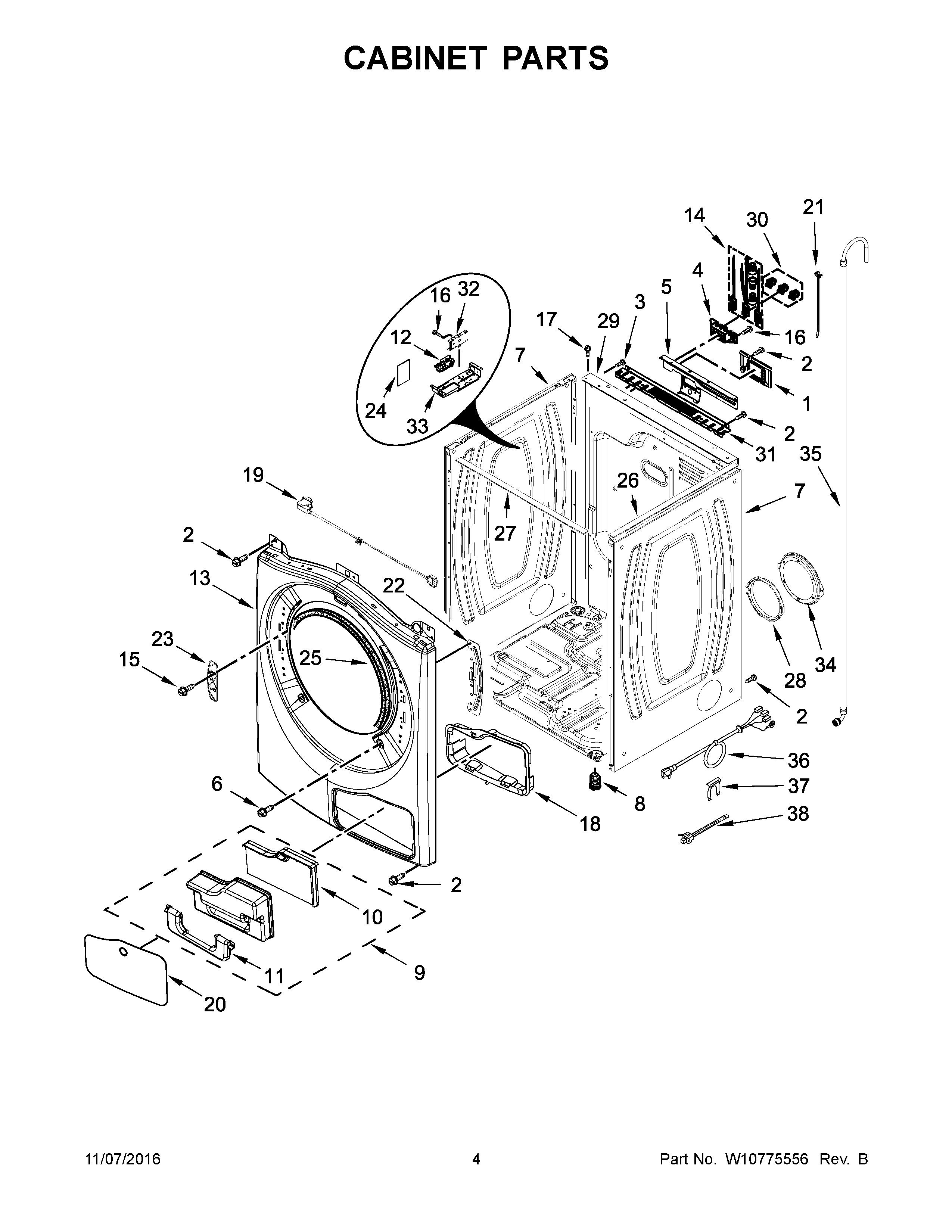 CABINET PARTS